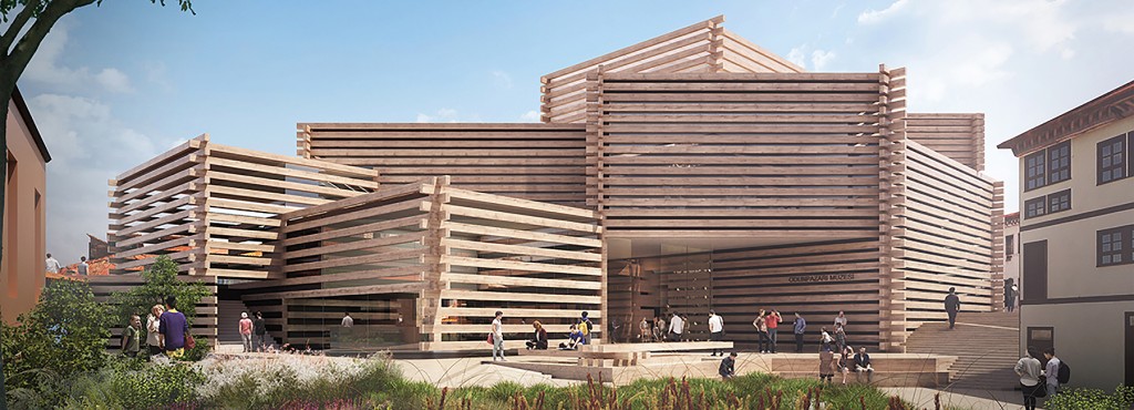 Kengo Kuma’nın çağdaş sanat müzesi..